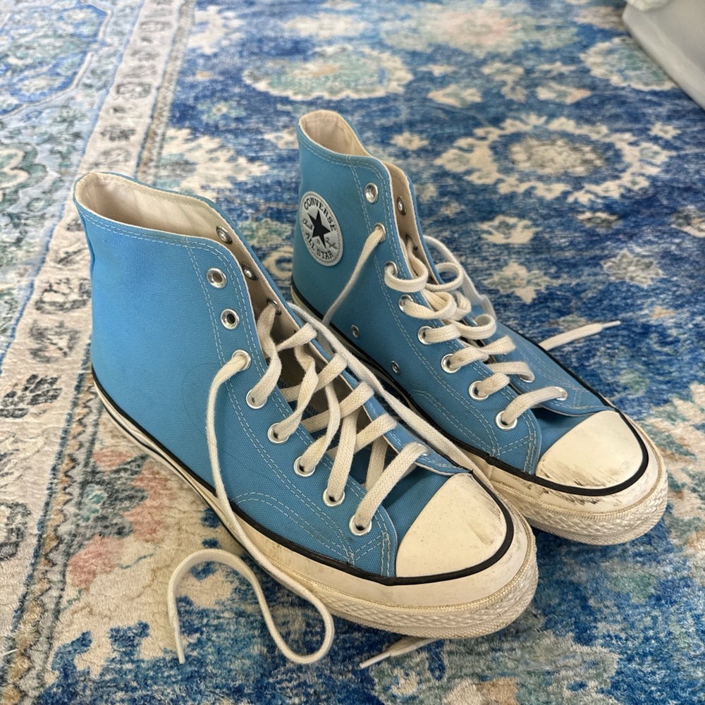 Blue Converse Sneakers